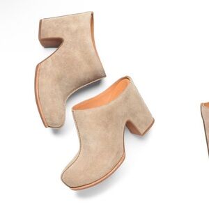 Kork-Ease Taupe Sagano Tortora Leather Mules NEW Size 10